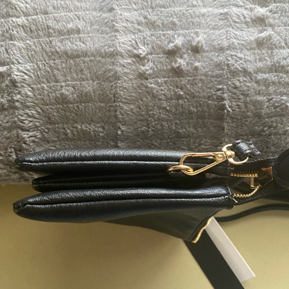 NWT ISabelle vegan leather crossbody/clutch/shoulder bag black - Picture 11 of 16